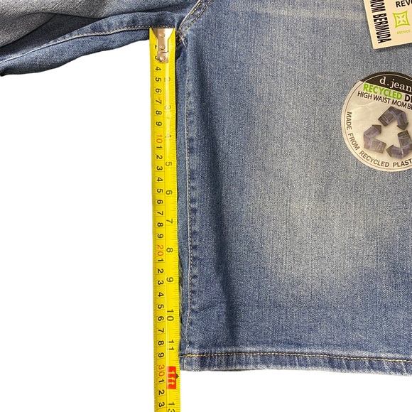 D.JEANS Denim High Waist Mom Bermuda Shorts Size 10 - Picture 12 of 15